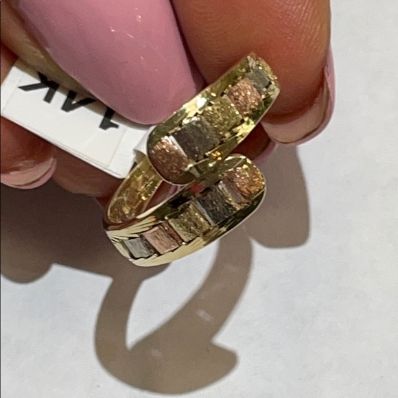14k tri color ring - Picture 2 of 5